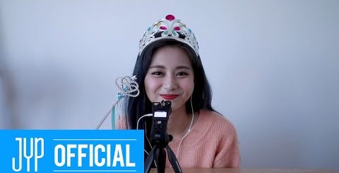 TWICE's Tzuyu holds an adorable ASMR interview for fans, eats bread while wearing a tiara