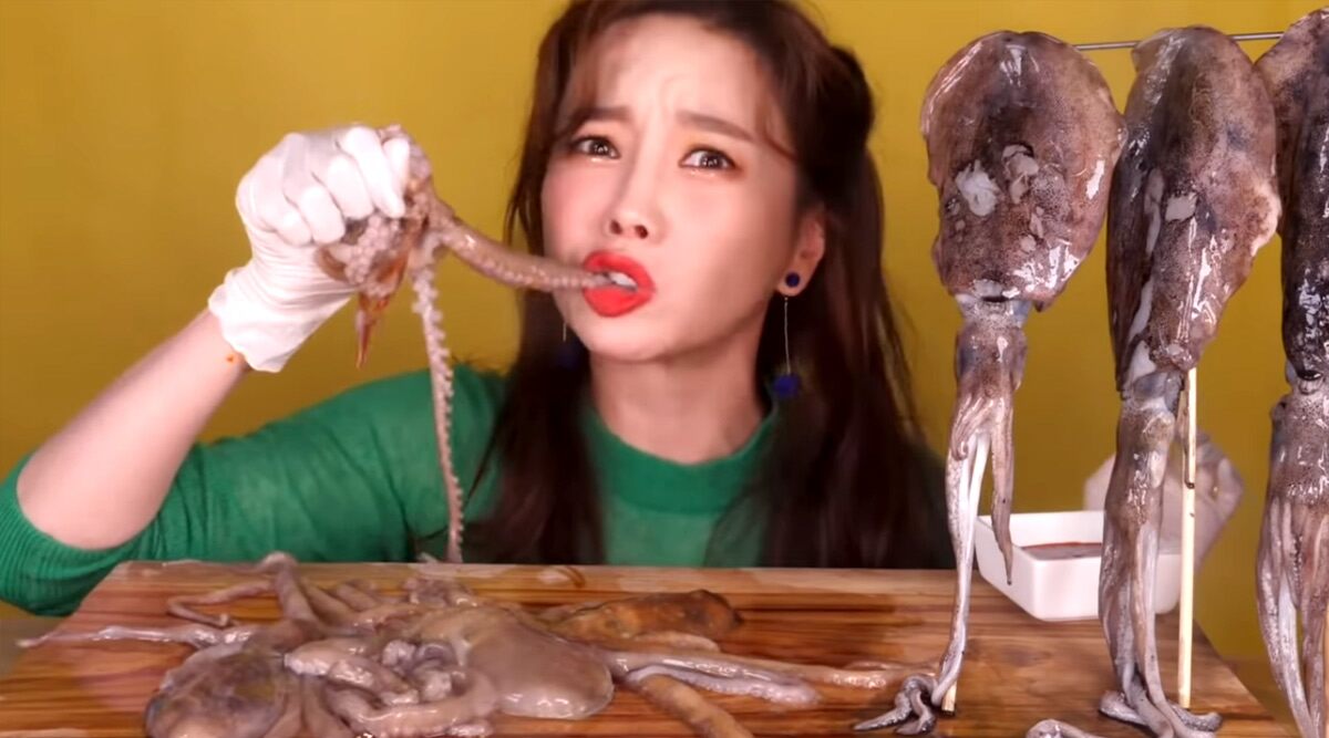 ASMR Mukbang YouTuber Ssoyoung Eats Live Octopus and Other Sea Animals; Receives Backlash, Critics Call Her ‘Cruel’ (Watch Videos)
