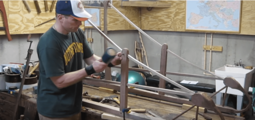 Making a wooden dogsled with no power tools