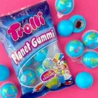 Trolli Planet Gummi is known as 'Chikyu Gumi' in Japan and these candies are a hot commodity among teens.  | 
