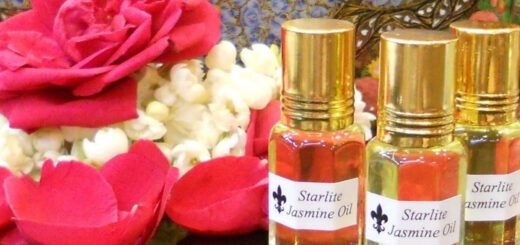 photo of 3 essential oil bottles of Jasmine Oil