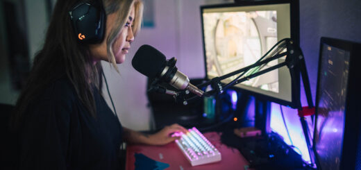 photo of a girl streaming